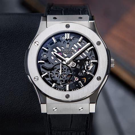 hublot classic fusion extra-thin skeleton titanium 45mm|Hublot Classic Fusion Ultra.